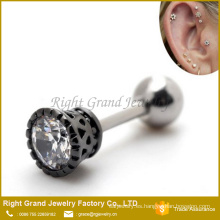 16g cartílago acero quirúrgico Tragus hélice adelante oído montantes pendientes joyería del cuerpo